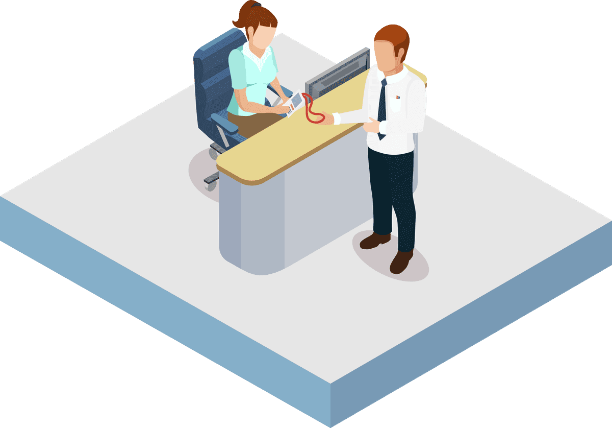 Business education coaching and meeting isometric