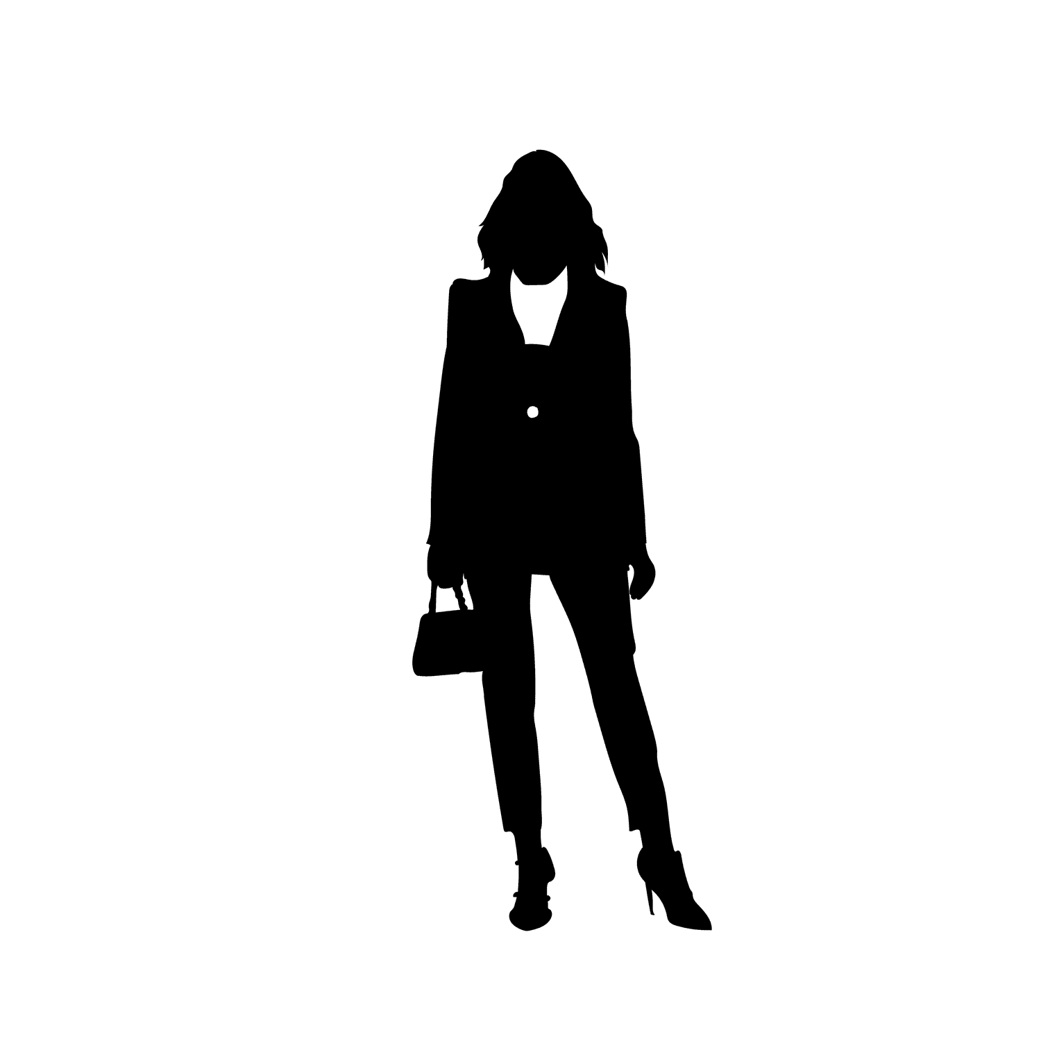business woman fashion woman silhouette
