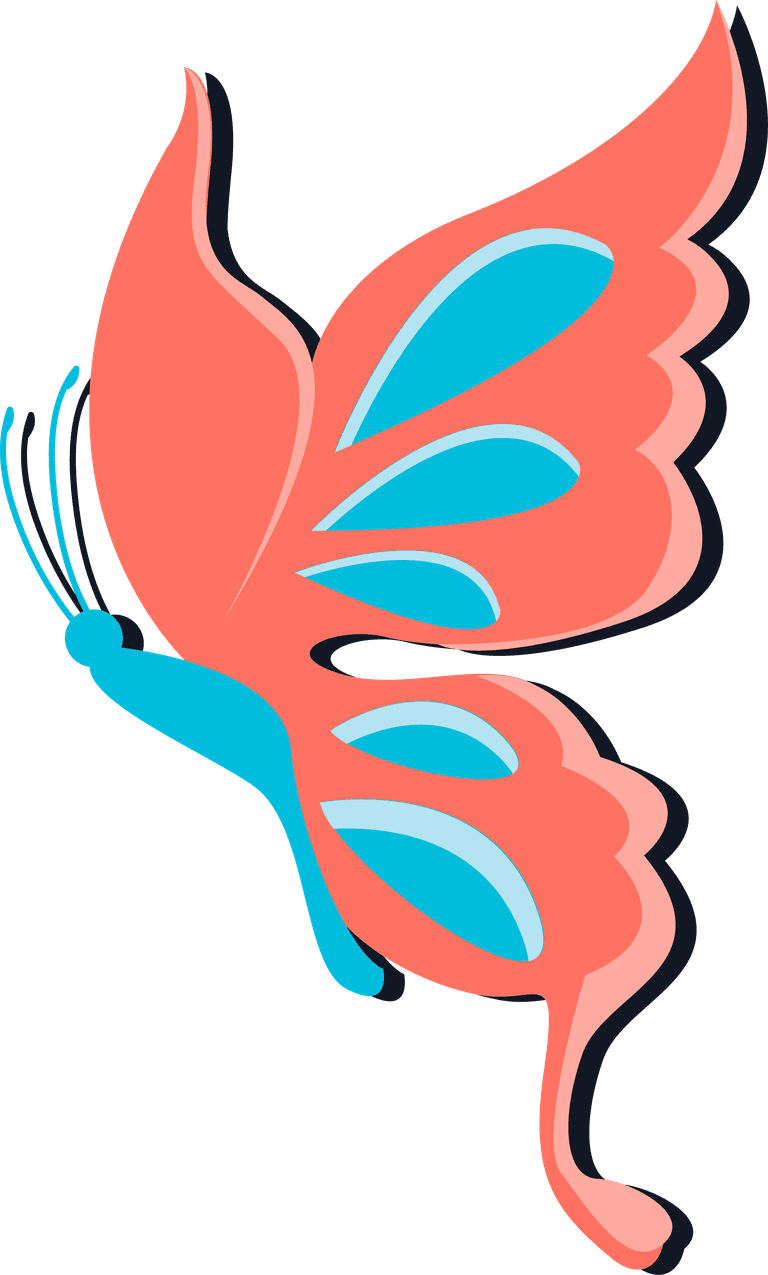 butterfly butterflies icons collection colorful modern 