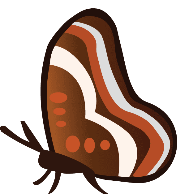 butterfly hexapod graphics for nature-inspired websites and modern decor