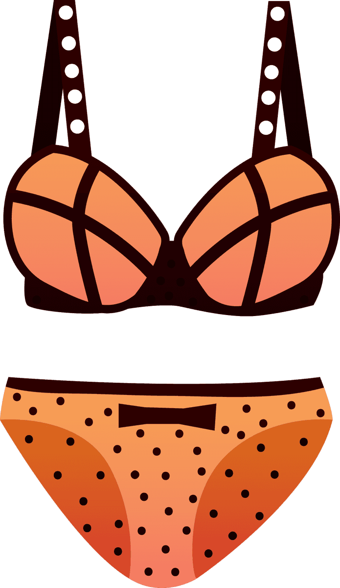 bvd lingerie store element illustration of stylish lingerie set for modern women