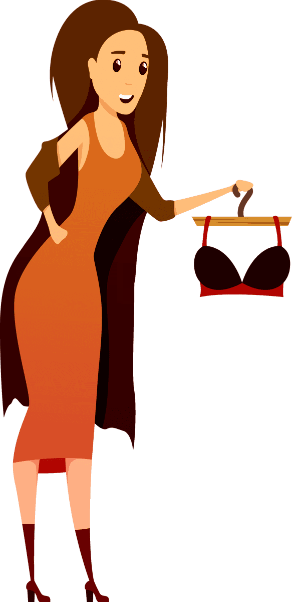 bvd lingerie store element illustration