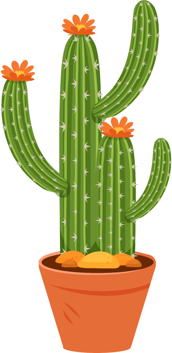 cactus icons collection colorful classical styles for decorating your artistic projects