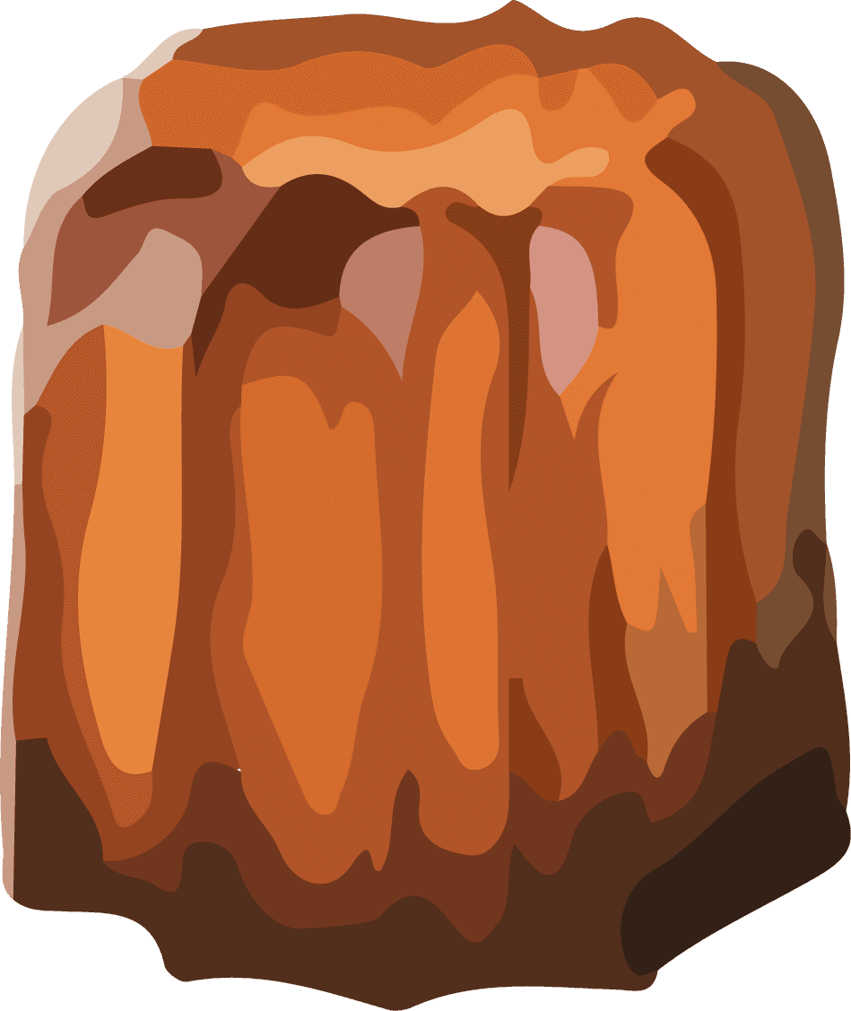 cake brown sugar honey sugar vector