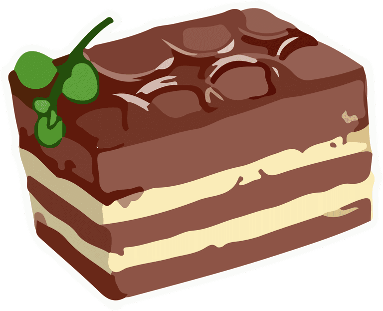 delicious cake food art vector illustration for bakery and dessert lovers