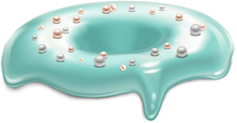 cake frosting donut toppings realistic set
