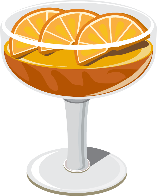 cake with drink and ice cream set