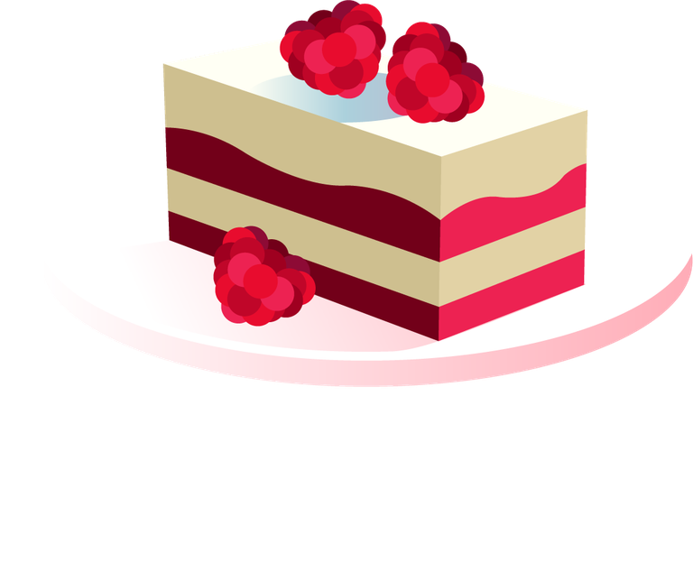 cakes icons colorful fruity decor sketch
