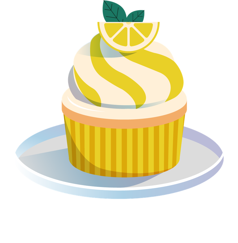 cakes icons colorful fruity decor sketch