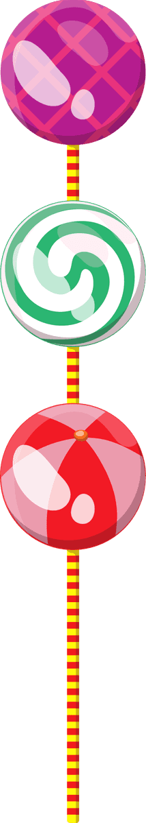 candies icons colorful shapes decor for festive celebrations and sweet treats theme