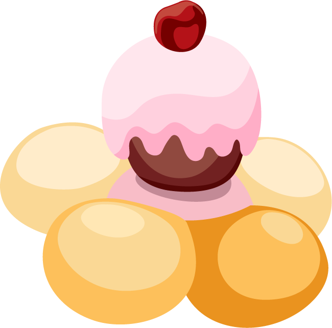 candies icons colorful shapes decor for sweet treats and festive celebrations