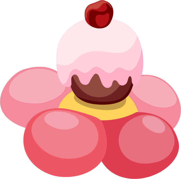 candies icons colorful shapes decor for fun party invitations and sweet-themed projects