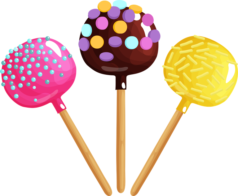 candy sweets desserts element set featuring colorful lollipops for festive celebrations