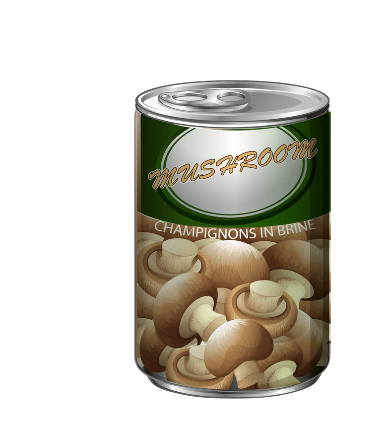 canned food different types of canned food and desserts illustration
