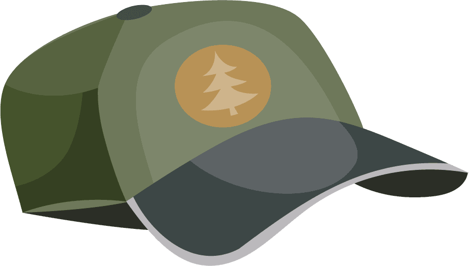 cap camping scouting elements set