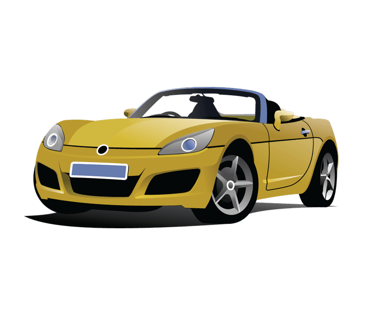 car free cars set featuring a stylish yellow convertible for urban adventures and fun