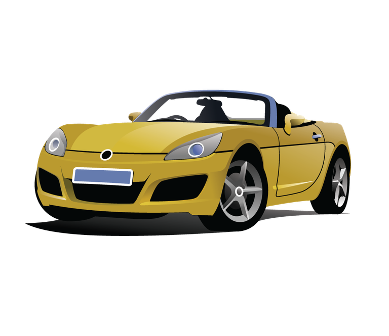 car free cars set featuring a stylish yellow convertible for urban adventures and fun