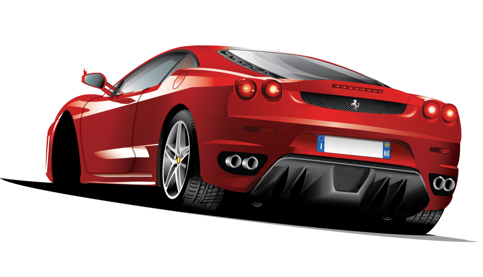 car free cars set: sleek red sports cars for modern digital platforms and projects