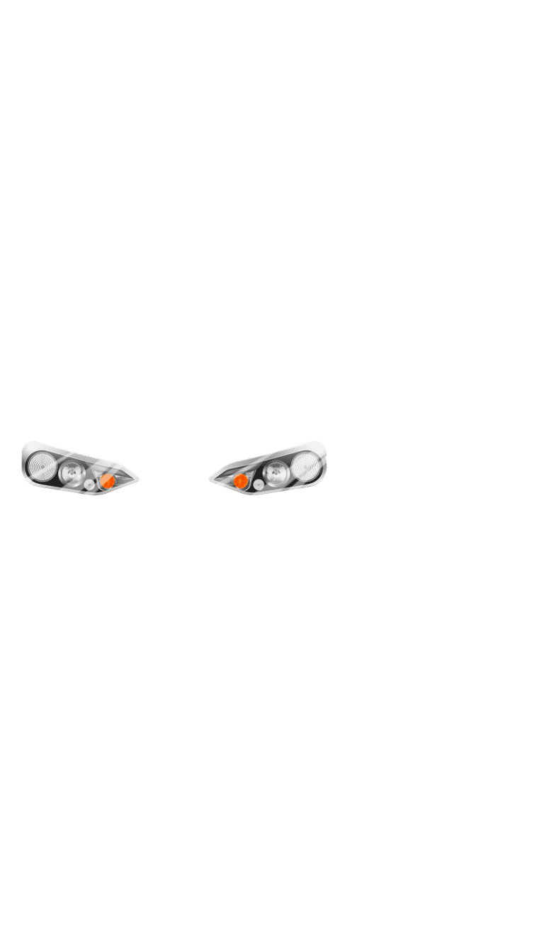 car headlights realistic auto headlights set with twelve isolated images different car