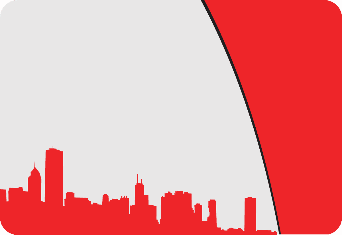 modern urban skyline card design template vector for business and promotional use