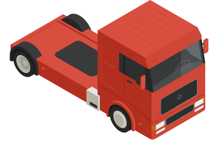 cargo transportation isometric icons logistic delivery by various vehicles drone technology