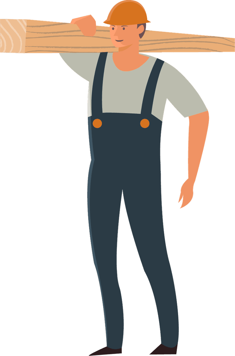 carpenter carpentry work icons male worker various gestures isolation