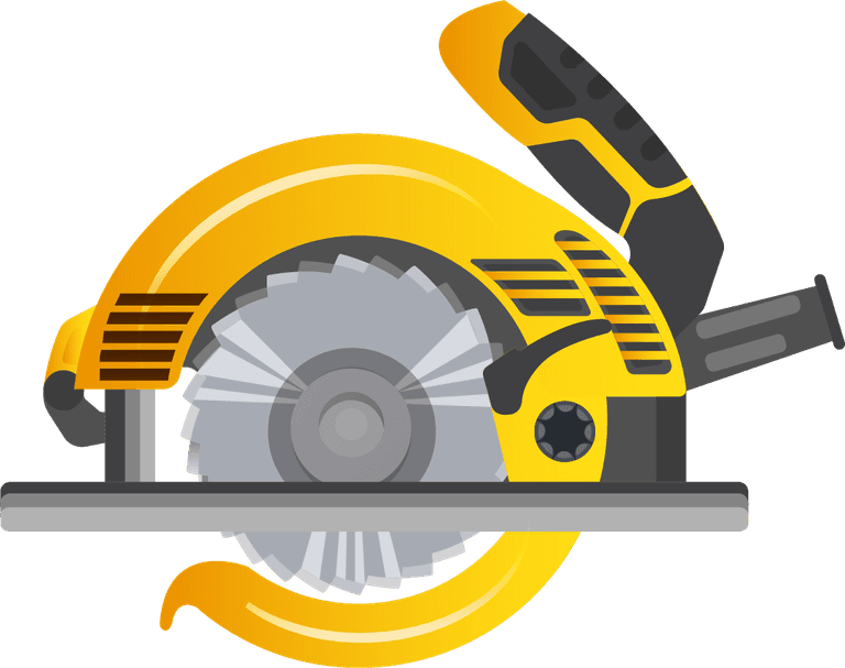 carpentry equipment icons colored modern 