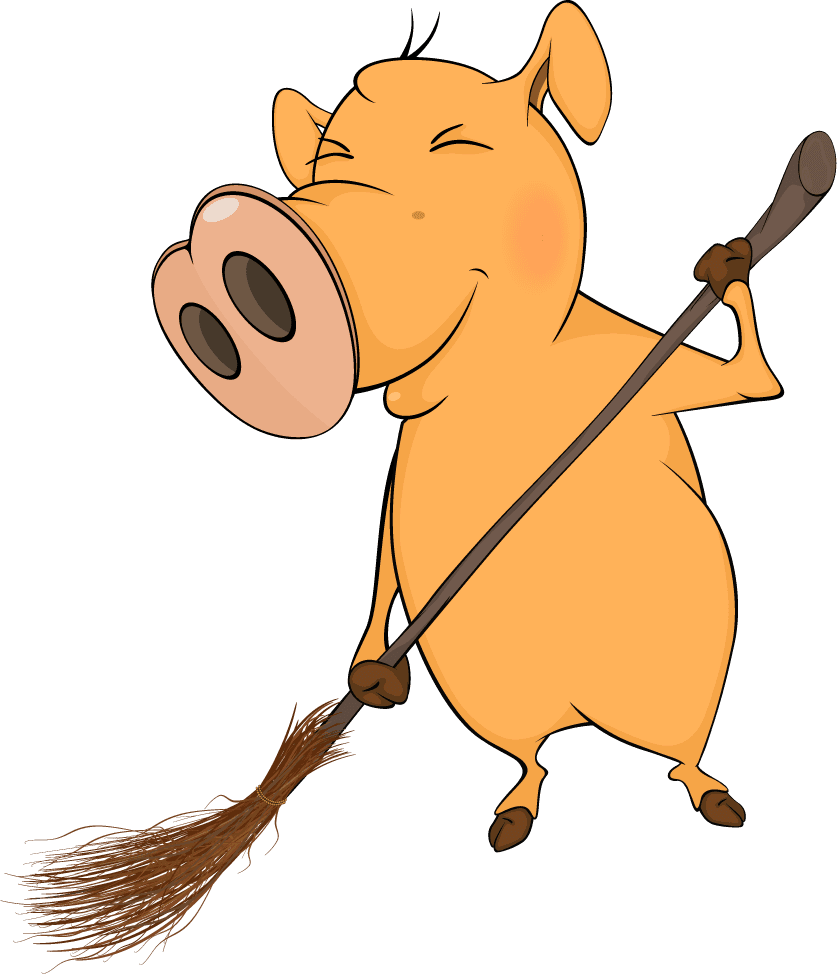 cartoon character cute little pig lovely pigs cartoon vector