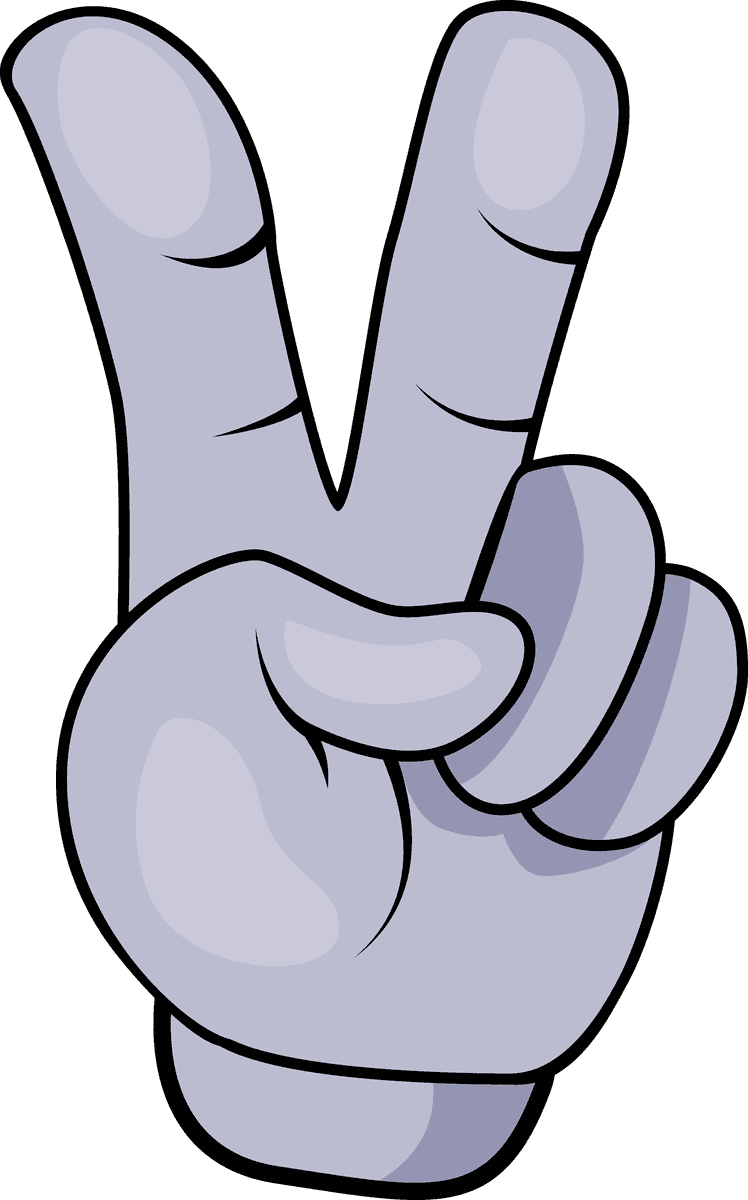 cartoon character hands gestures set