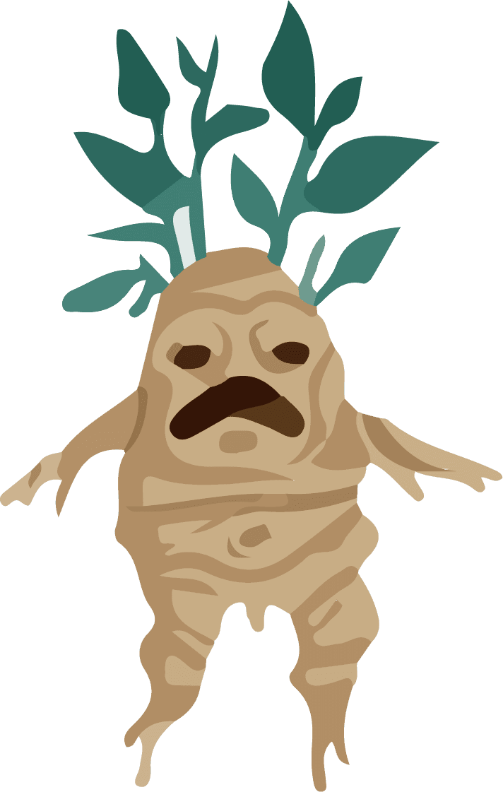 cartoon characters ginseng funny vector