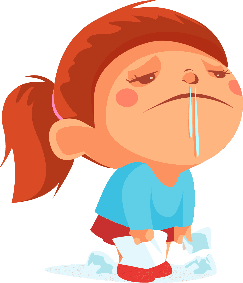 cartoon collection sick child figurines for playful storytelling and engaging illustrations
