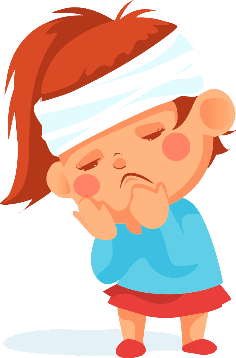 cartoon collection sick child figurines for playful and educational uses in various contexts