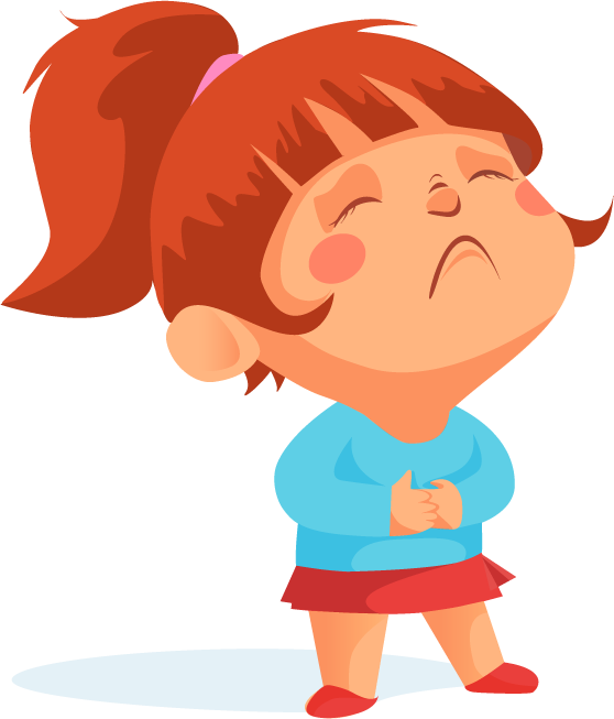 cartoon collection sick child figurines showcasing expressive emotions and playful design for storytelling