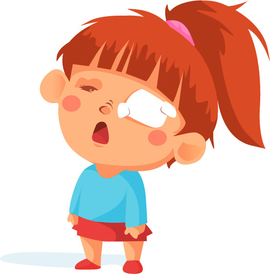 cartoon collection sick child figurines for playful and compassionate storytelling