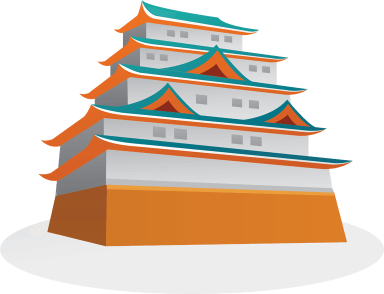 cartoon famous building vector