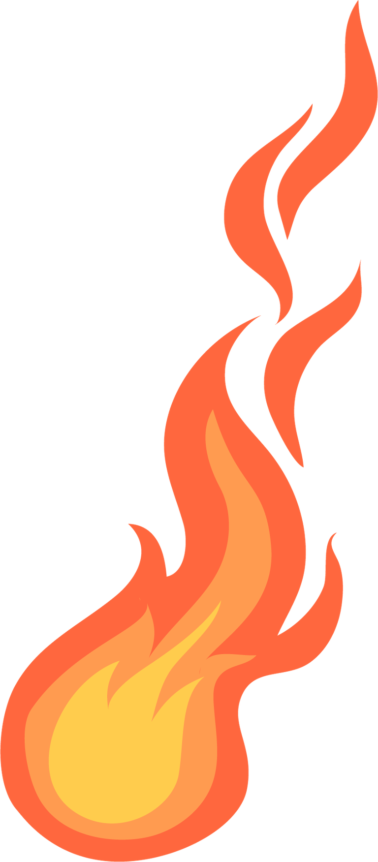 cartoon fire flames flat collection for vibrant illustrations in various projects