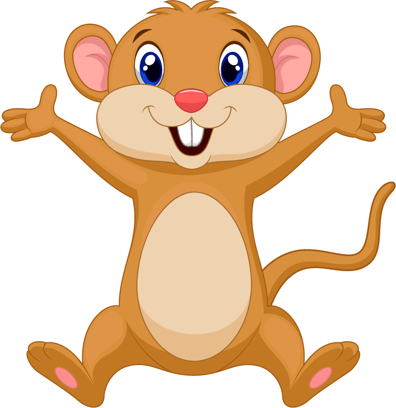 cartoon funny mouse collection set for children's artwork and playful designs