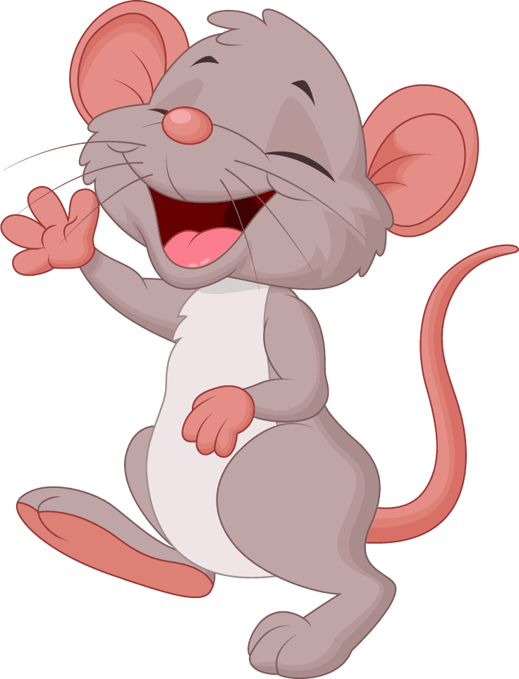 playful cartoon funny mouse collection set for children's themes and illustrations