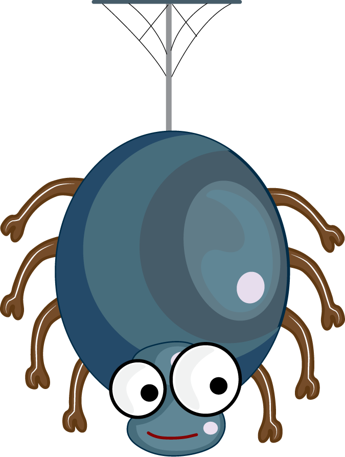 cartoon insect character with googly eye