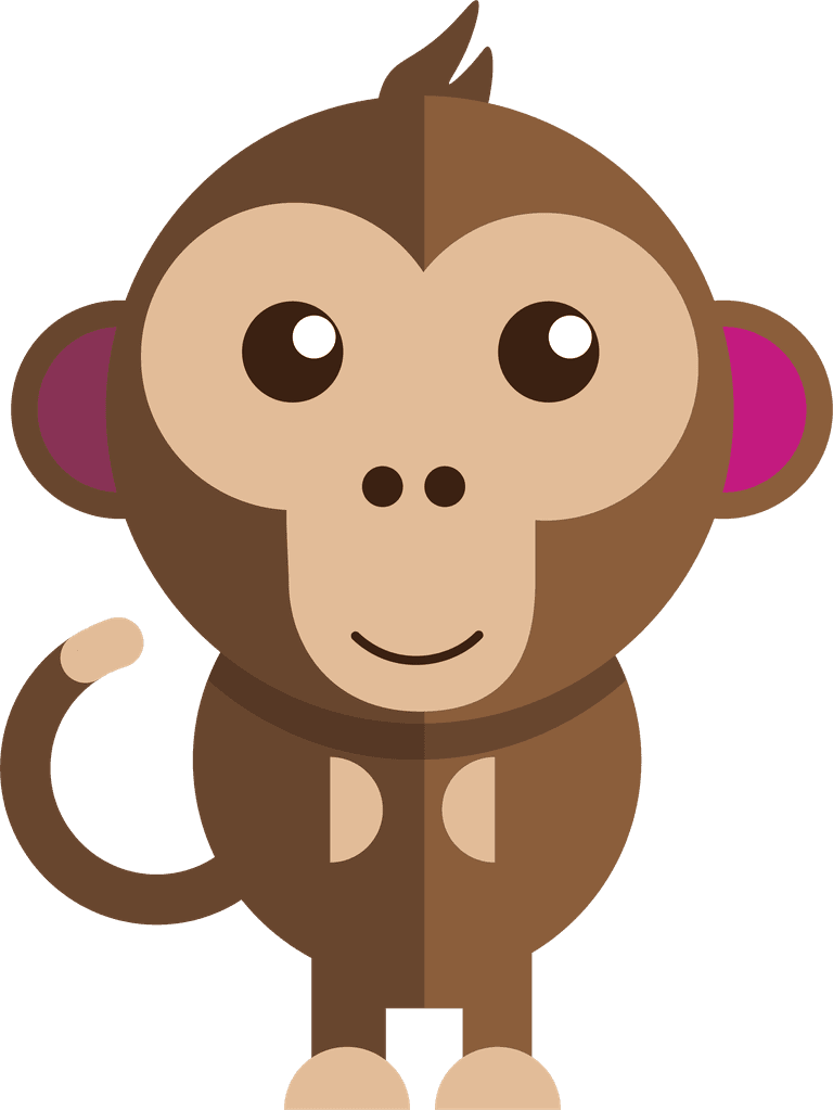 cartoon monkey drawing funny for kids' illustrations and playful designs