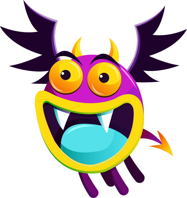 cartoon monster alien monsters icons funny cartoon characters