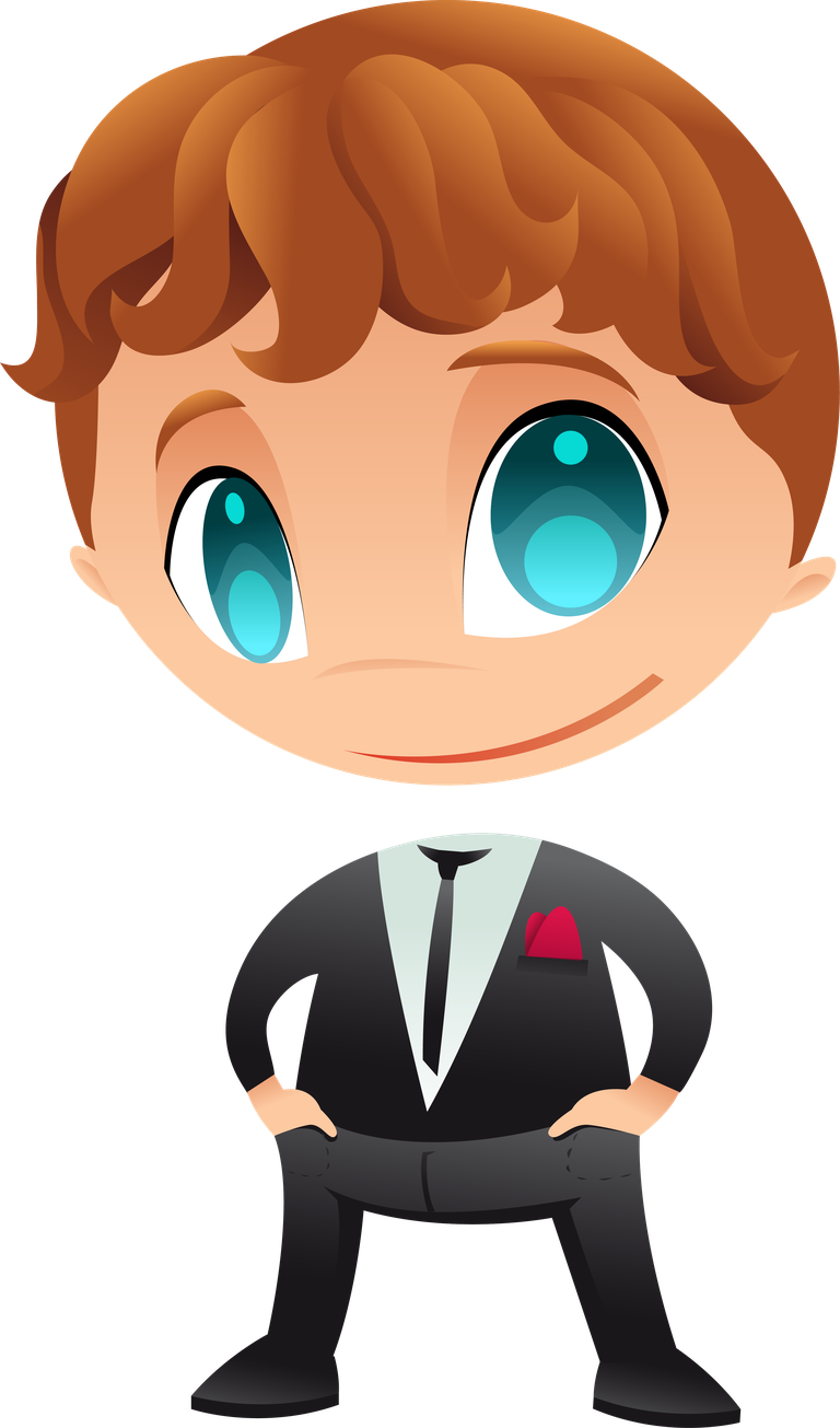 cartoon people cute characters in stylish suits for fun and playful applications