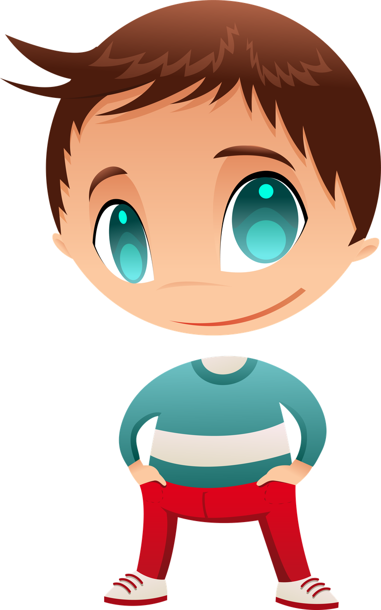 cartoon people cute characters standing confidently for playful illustrations or animations