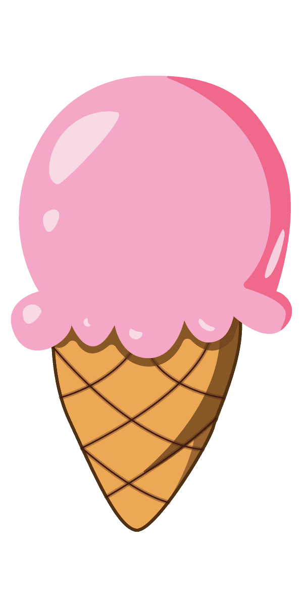 cartoon style ice cream cones popsicles summer treats