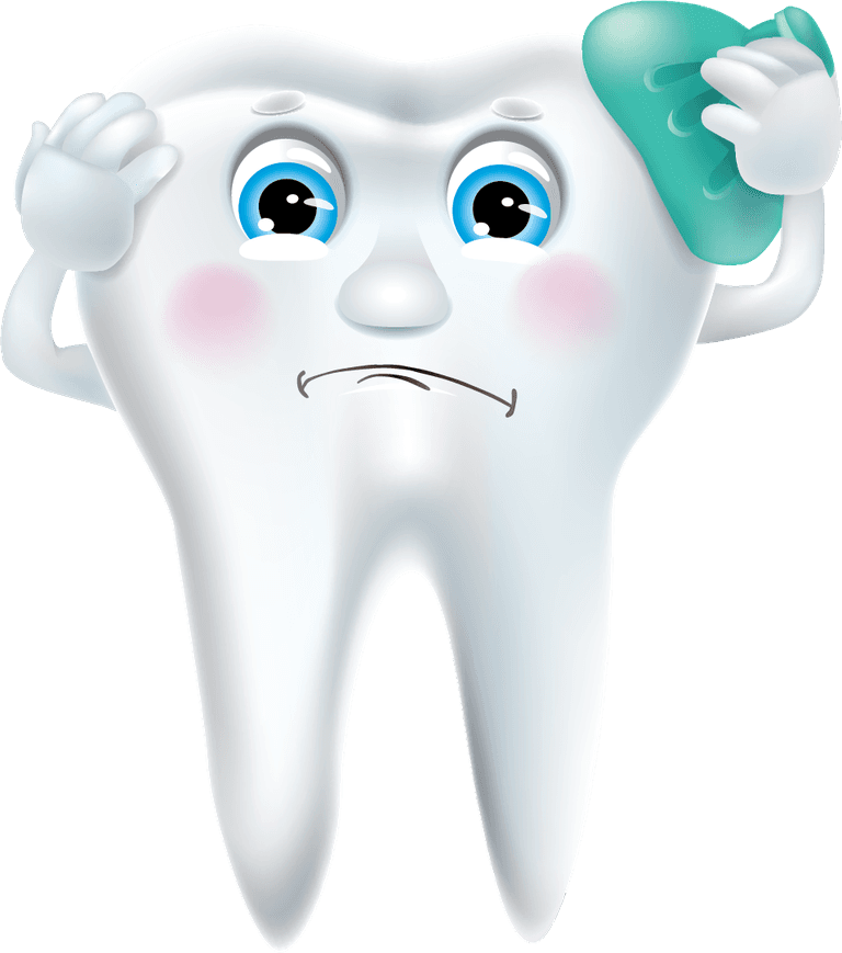 amusing tooth vector with a funny expression perfect for children's dental health education