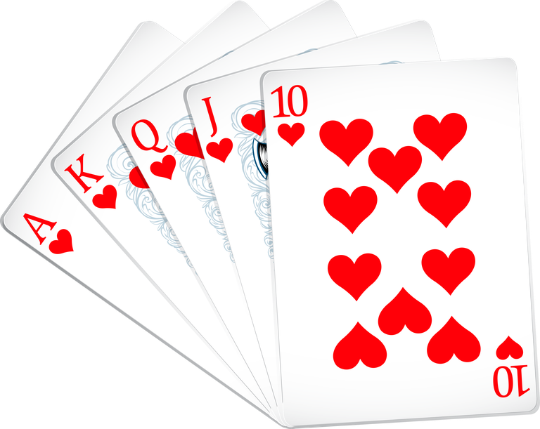 casino with tokens and cards illustration