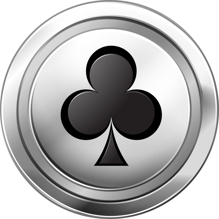 casino with tokens and cards illustration