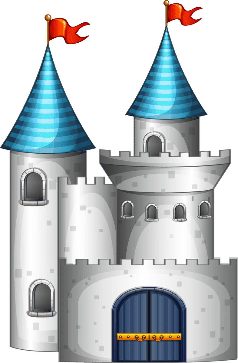 castle set medieval character with vibrant towers and detailed features for imaginative play