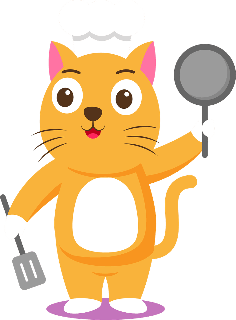 cat animal with various activity for graphic 