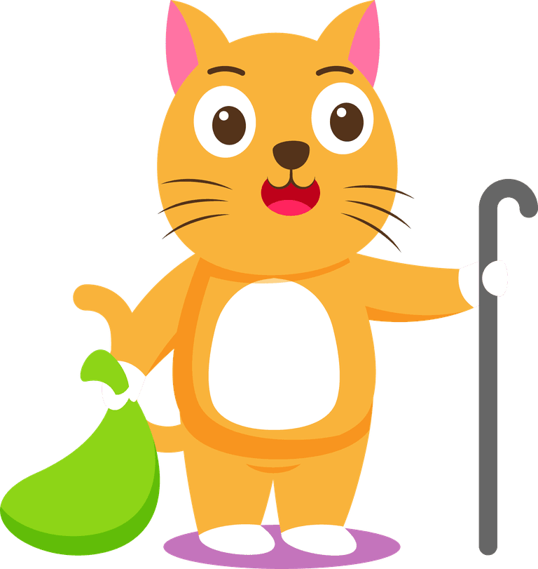cat animal with various activity for graphic 